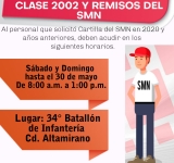 Atento aviso: Entrega de cartillas y hojas de liberación