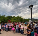 "Corte de Listón Inaugural" de la pavimentación de la calle y entrada principal de la comunidad de Tamácuaro