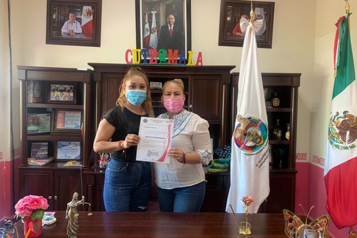 La alcaldesa Rosita Jaimes López, nombró a la Srita. Jessica Contreras Hernández, como Enlace de Transparencia y Acceso a la Información