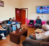 Mayte Arce Jaimes da seguimiento a los trabajos necesarios para la construcción del colector de aguas residuales